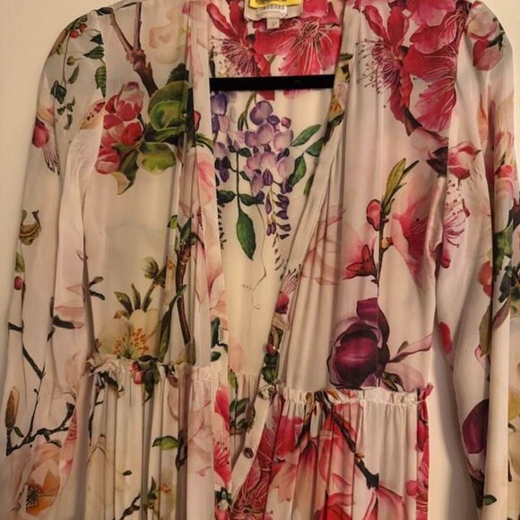 Rococo Sand Dress Black White Pink Maxi XS/XXS - Picture 2 of 2